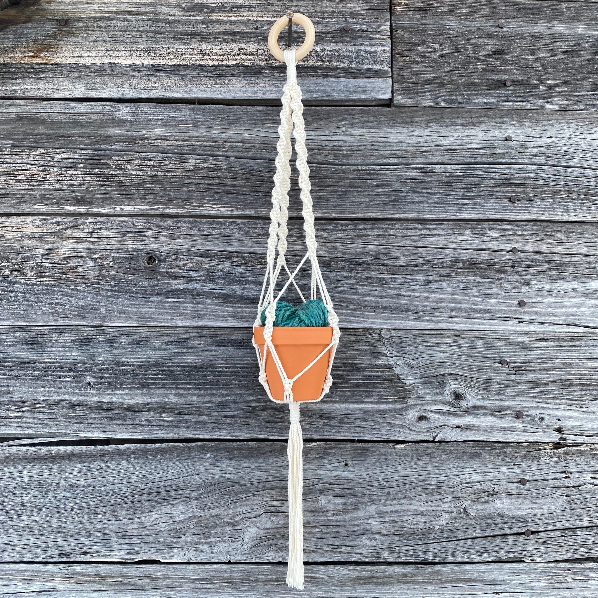macrame plant hanger mini Mini Macramé Plant Hanger