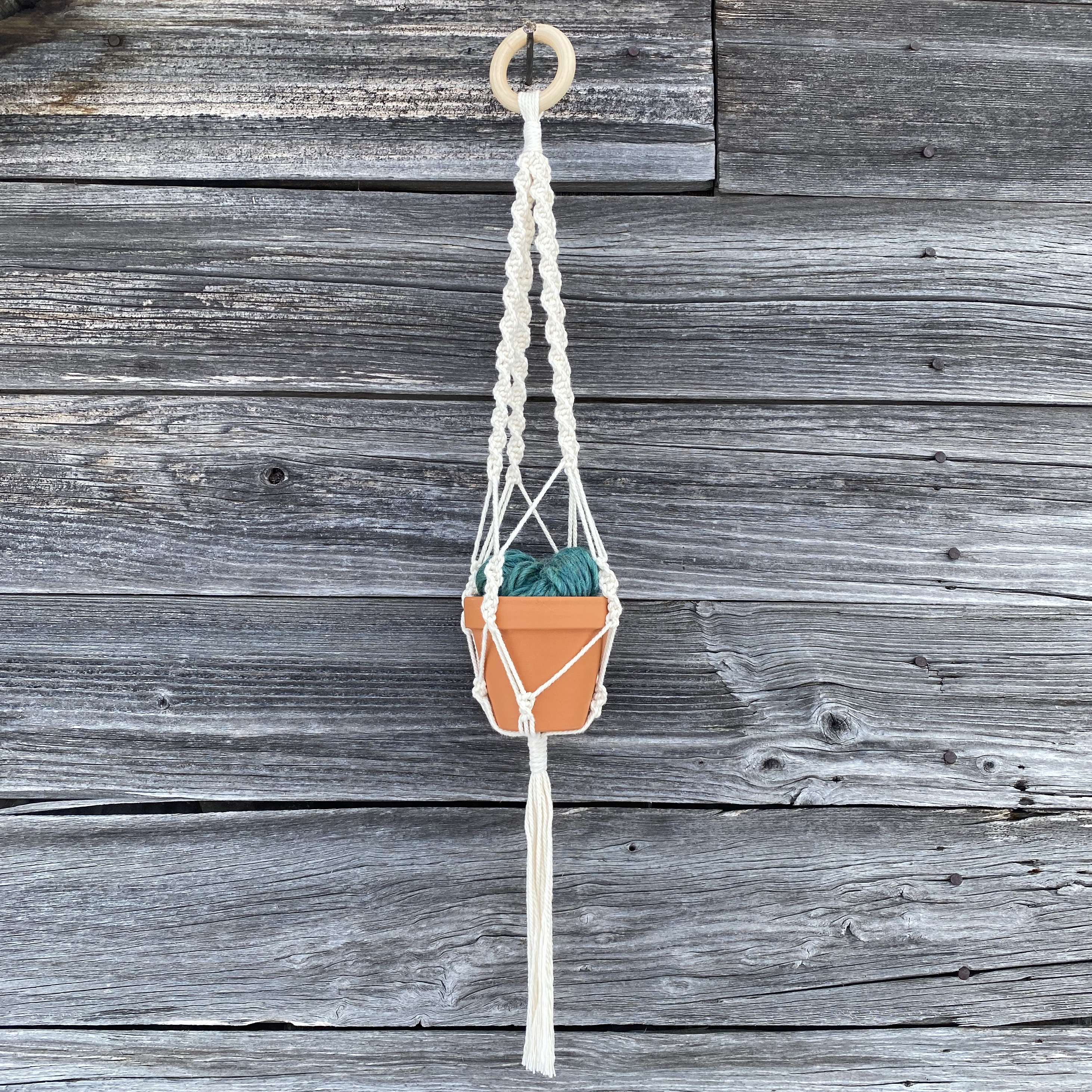 tiny macrame plant hanger Mini Macramé Plant Hanger