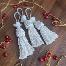 Load image into Gallery viewer, Holiday Gnomes - Macramé Decor (set of 3)
